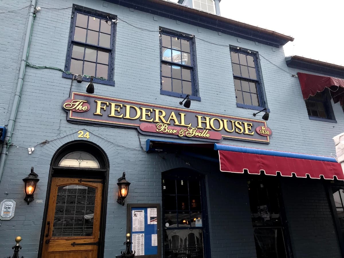 The Annapolis Police Department said eight businesses failed their liquor checks Monday by serving alcohol to an underage customer. Federal House Bar & Grille, pictured above on a different day, was one of the eateries that failed.