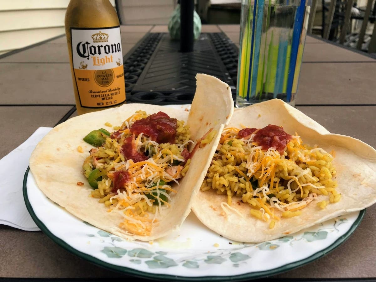 Maryland TacoFest will bring 15 taquerias to Annapolis on May 6. Maryland Hall will host the event. A plate of tacos is pictured above.