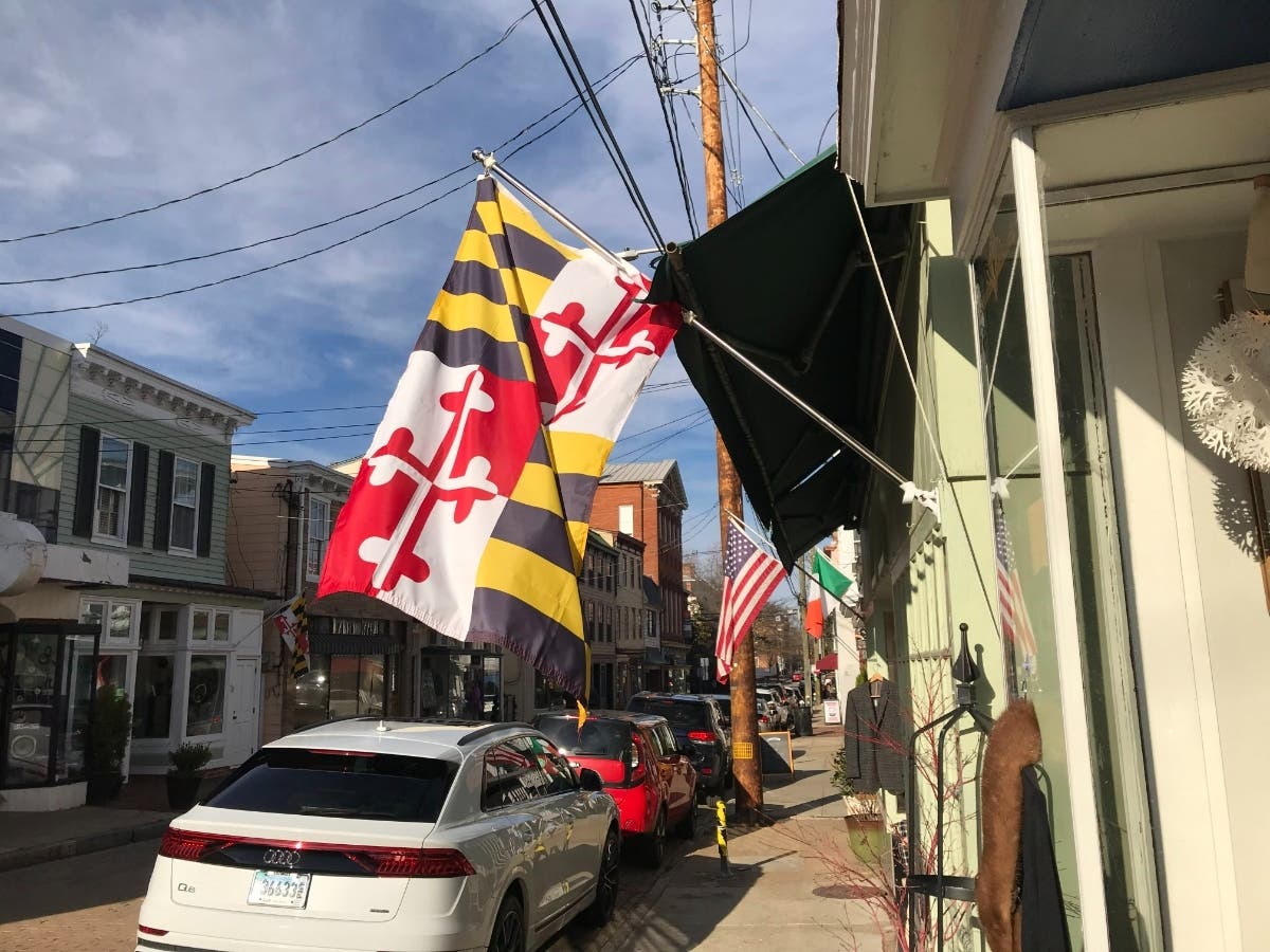 New rankings rated Maryland's best counties to live in and its top companies to work for. A state flag is pictured above.