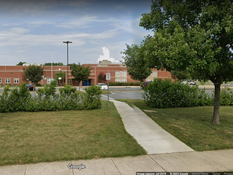 Anne Arundel County Public Schools said Charese Thompson, a Seven Oaks Elementary School teacher, was arrested Wednesday. The Anne Arundel County Police Department said the Glen Burnie woman brought a gun to campus. The Odenton school is shown here.