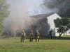 This Gambrills home caught fire Thursday afternoon.
