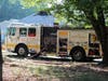 The Anne Arundel County Fire Department responded to the scene with about a dozen fire trucks, like the one pictured above.