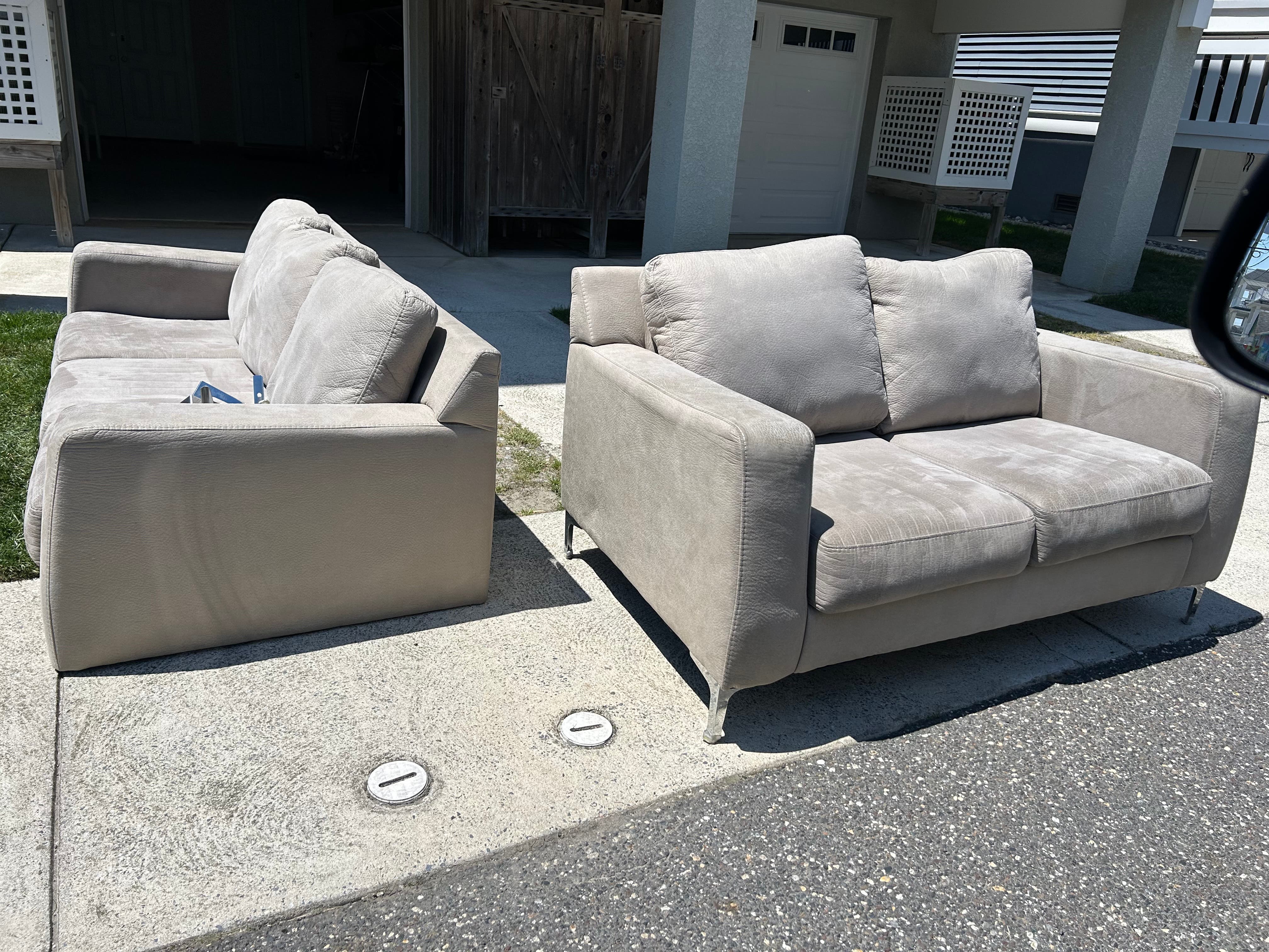 Loveseat and couch