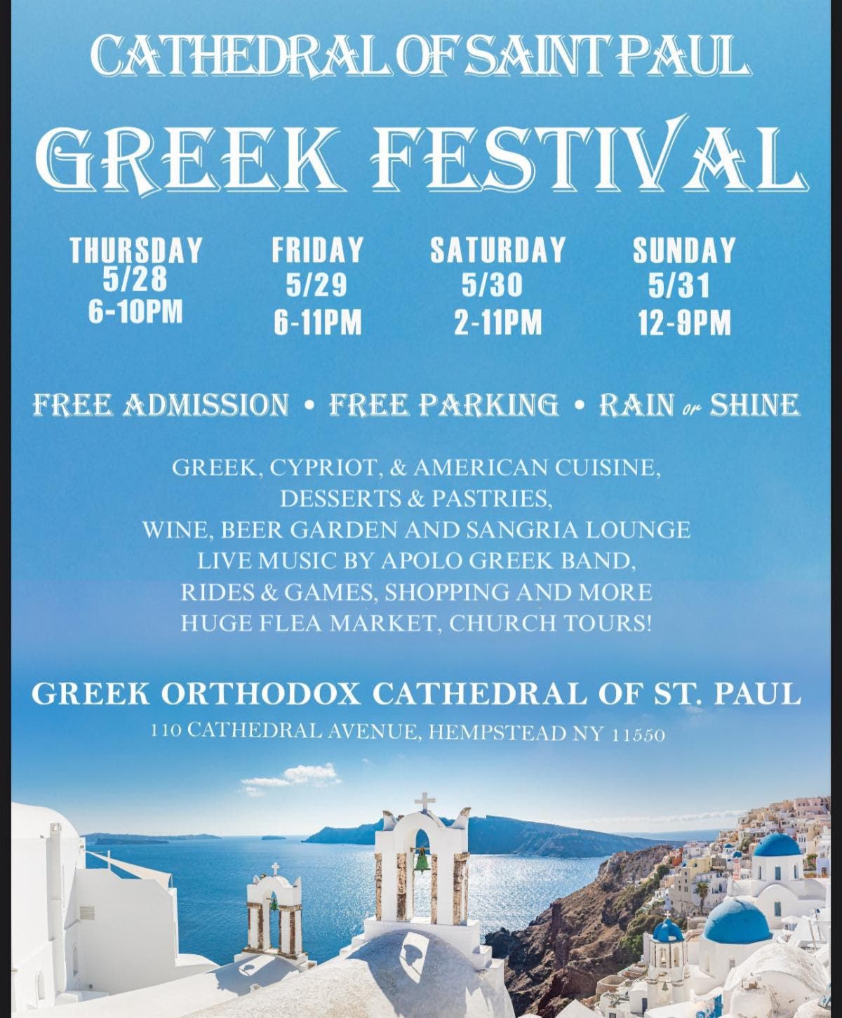 Greek Festival at Cathedral of St. Paul