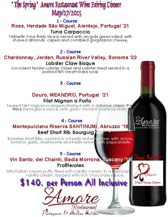 Wine Pairing Dinner "The Spring "
