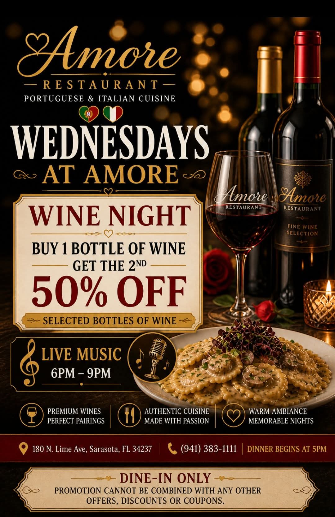 Wednesday Wine Down at Amore 🍷 