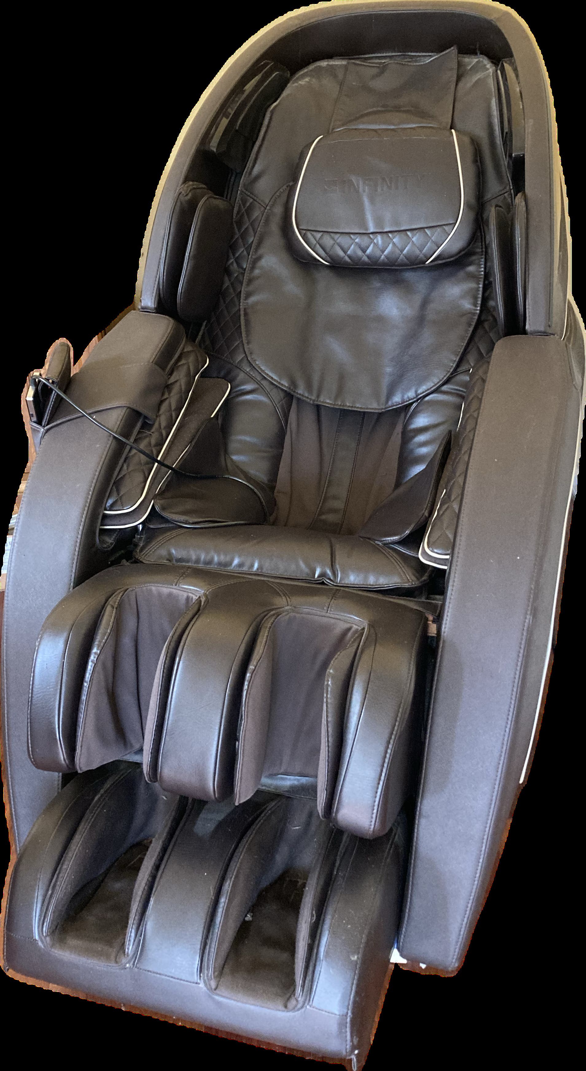 Super full-body massage chair great for hard-working sore muscles.