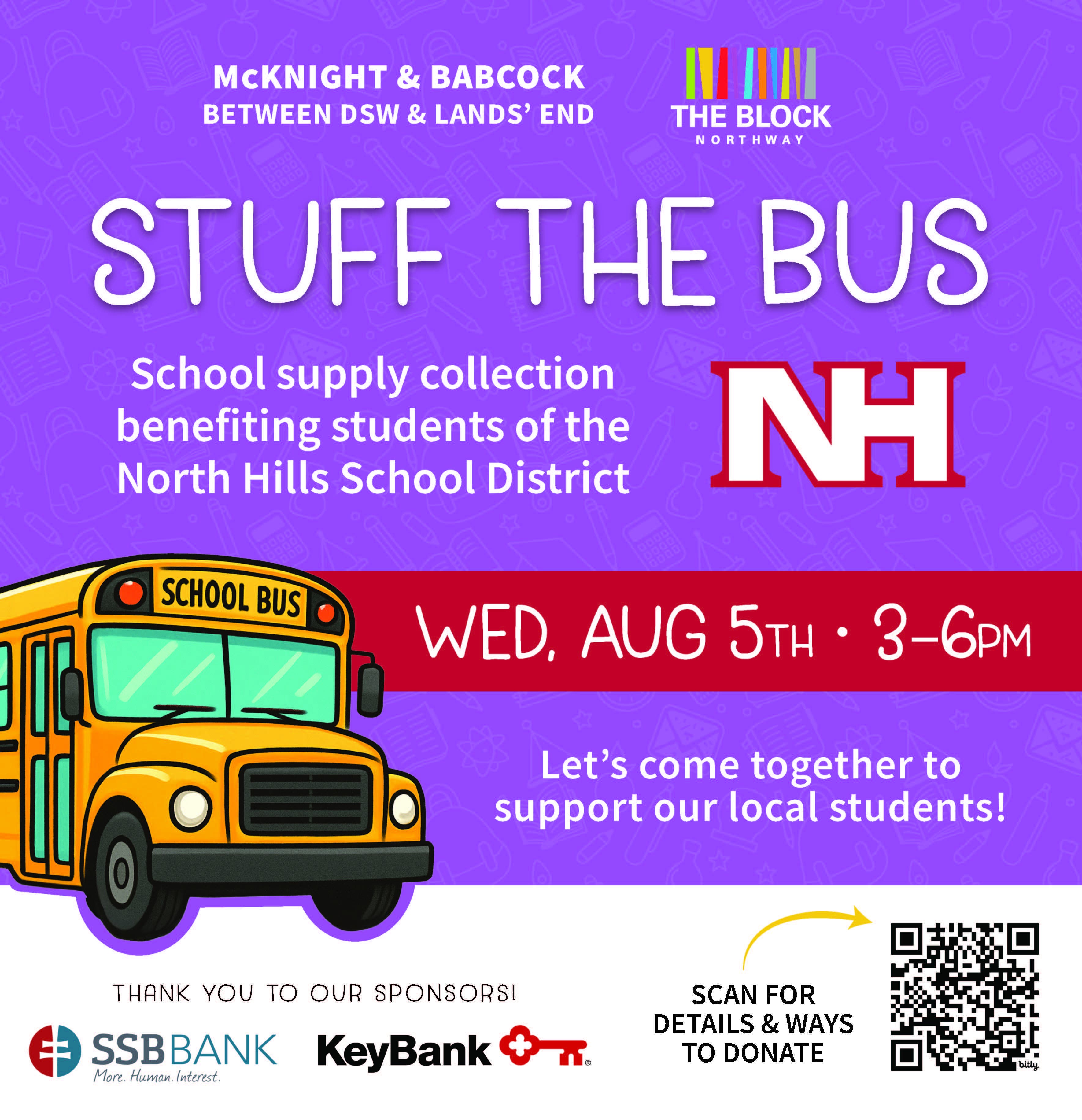 Help us "Stuff the Bus" at The Block Northway
