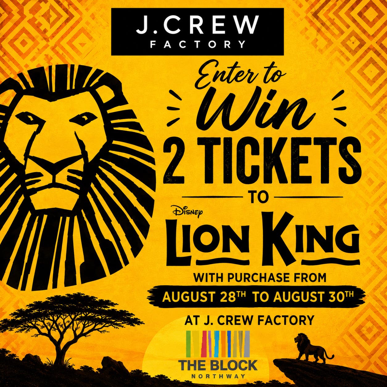 Enter to Win 2 Tickets to Disney's The Lion King!