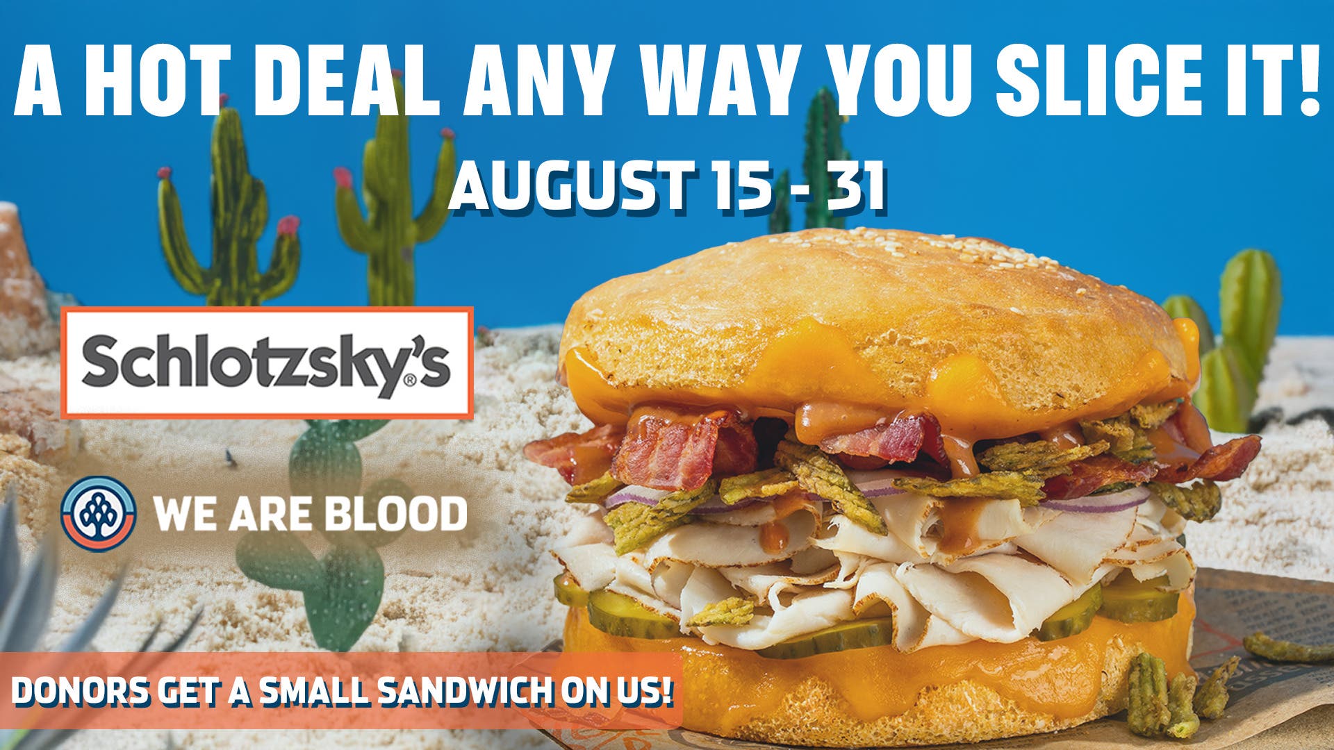Donate Blood, Grab a Free Sandwich from Schlotzsky’s 