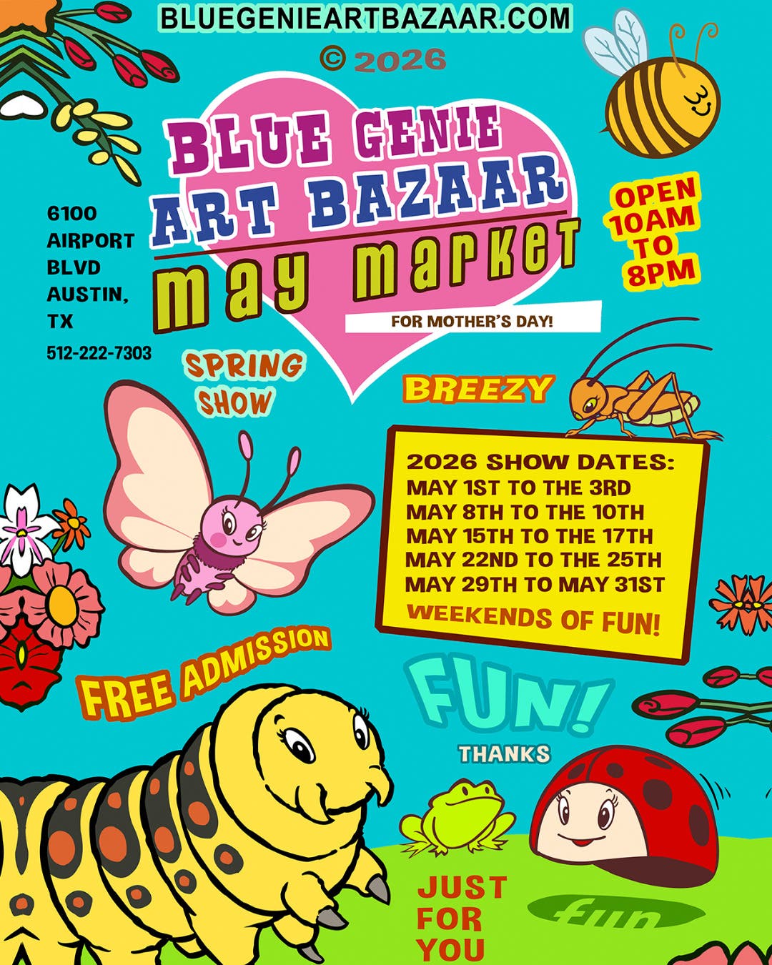 Blue Genie Art Bazaar’s Annual May Market Returns to Austin