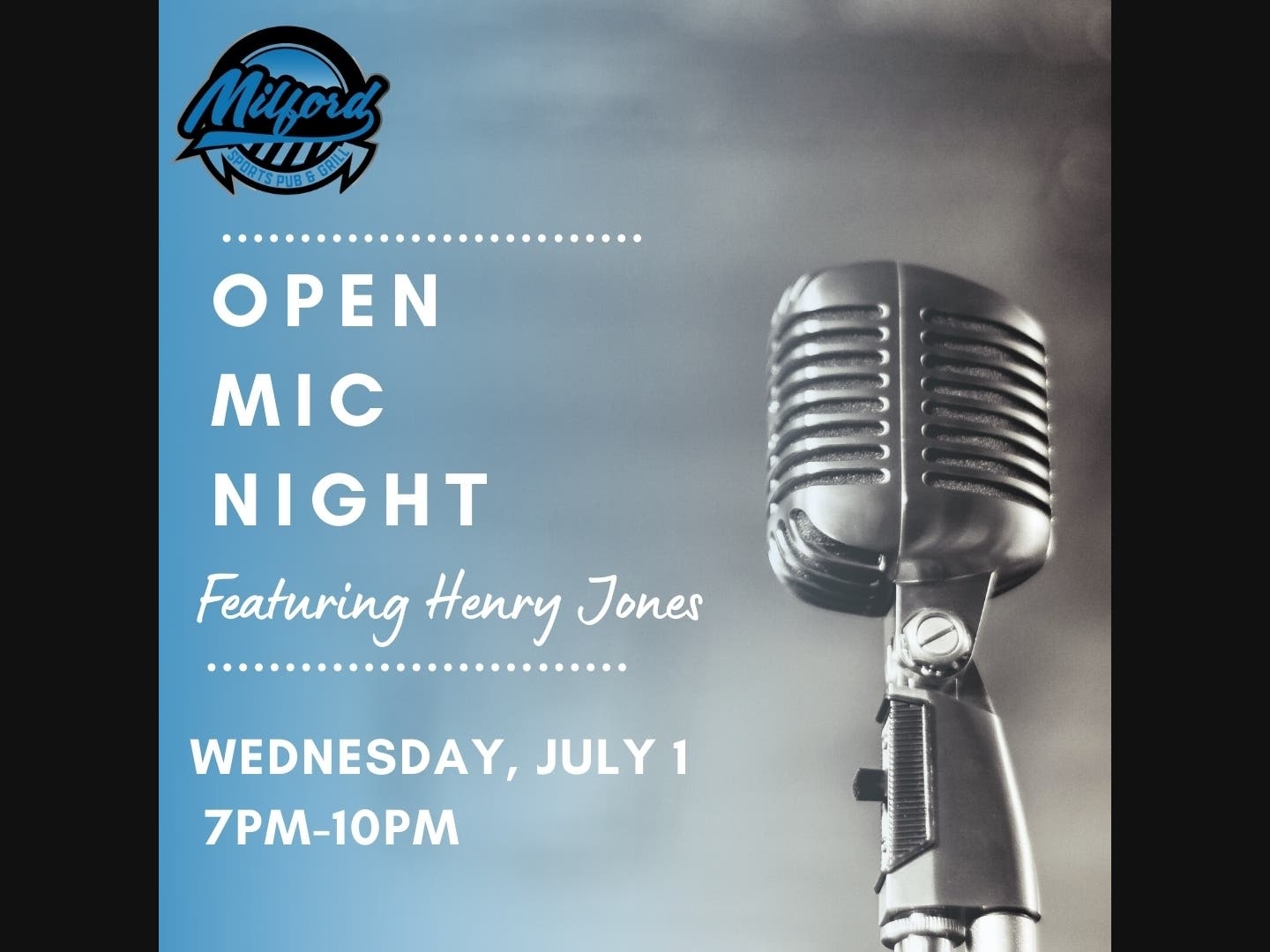 July Entertainment LineUp at Milford Sports Pub Milford, CT Patch