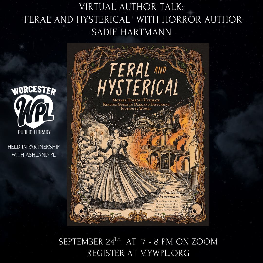 "Feral and Hysterical" with Horror Author Sadie Hartmann