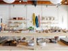 Interior of FORGE, who carry only handcrafted goods from independent makers.