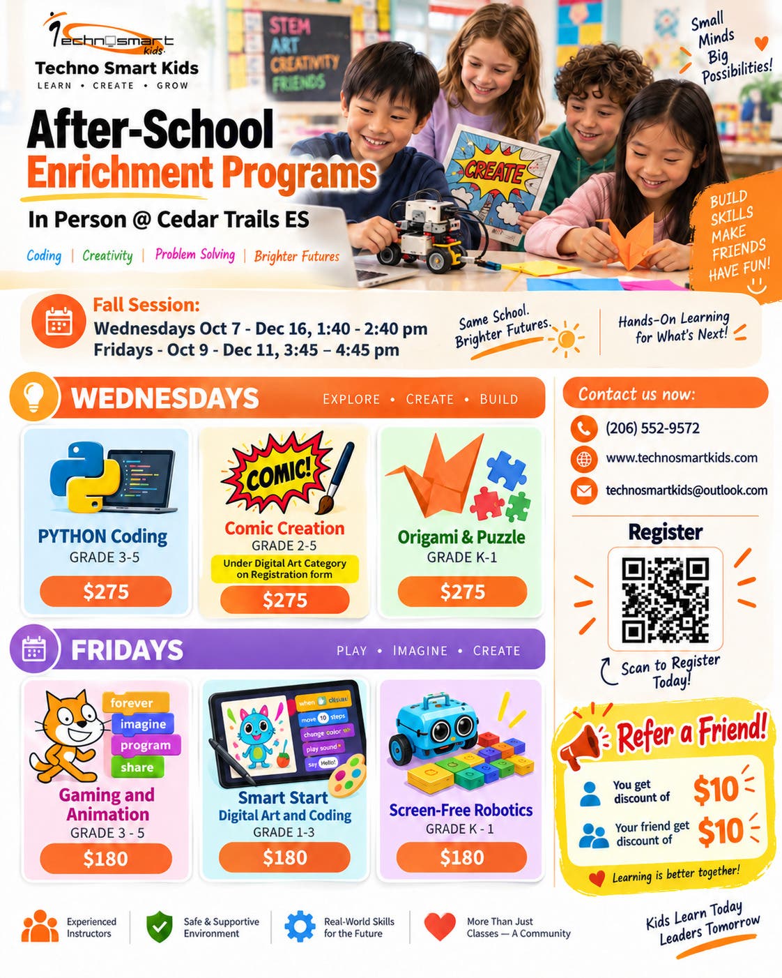 ISD Elementary Students Can Explore Coding, Robotics, Art and More After School