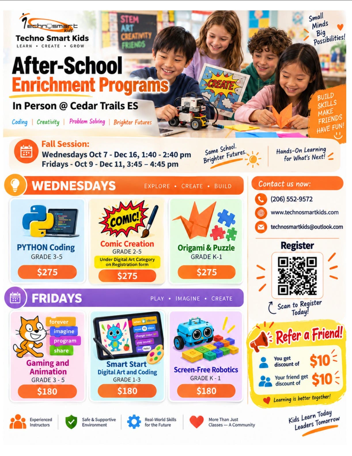 After-School Enrichment at Cedar Trails Elementary!