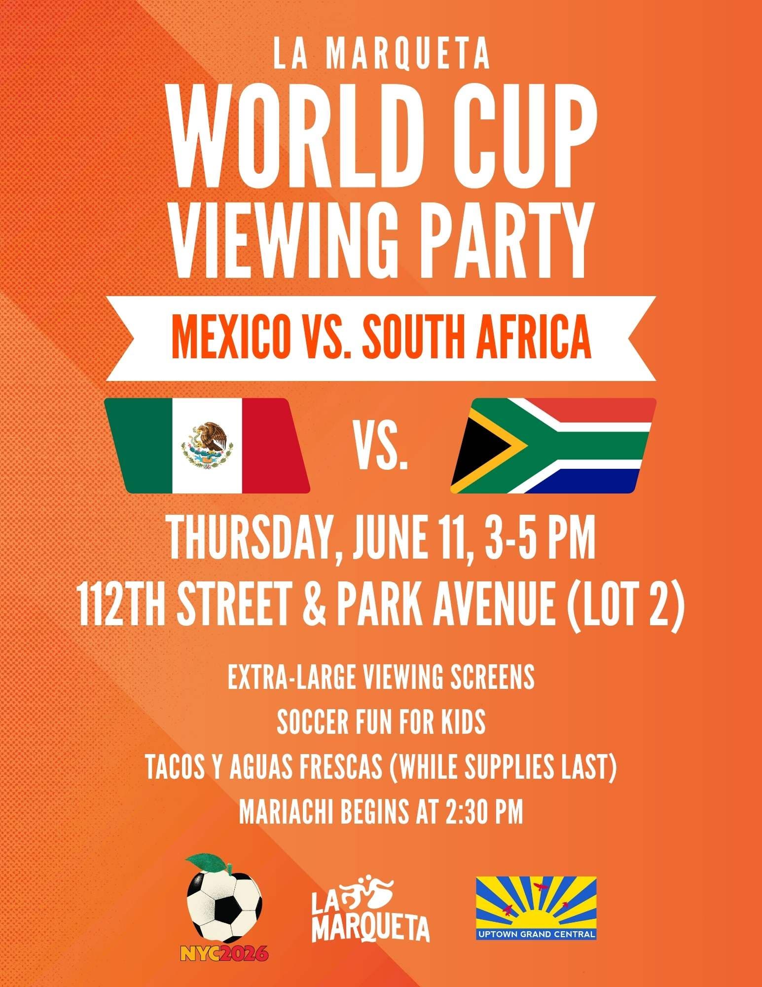 World Cup Viewing Party at La Marqueta: Mexico vs. South Africa