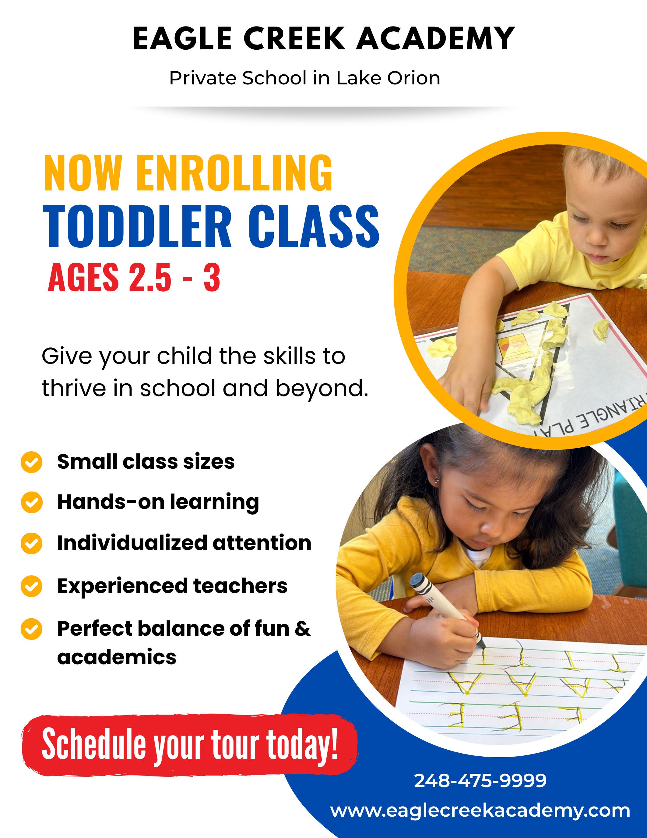 Enrollment Open for Toddler Class