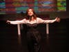 Oestreicher performing in her original one-woman musical, Passageways