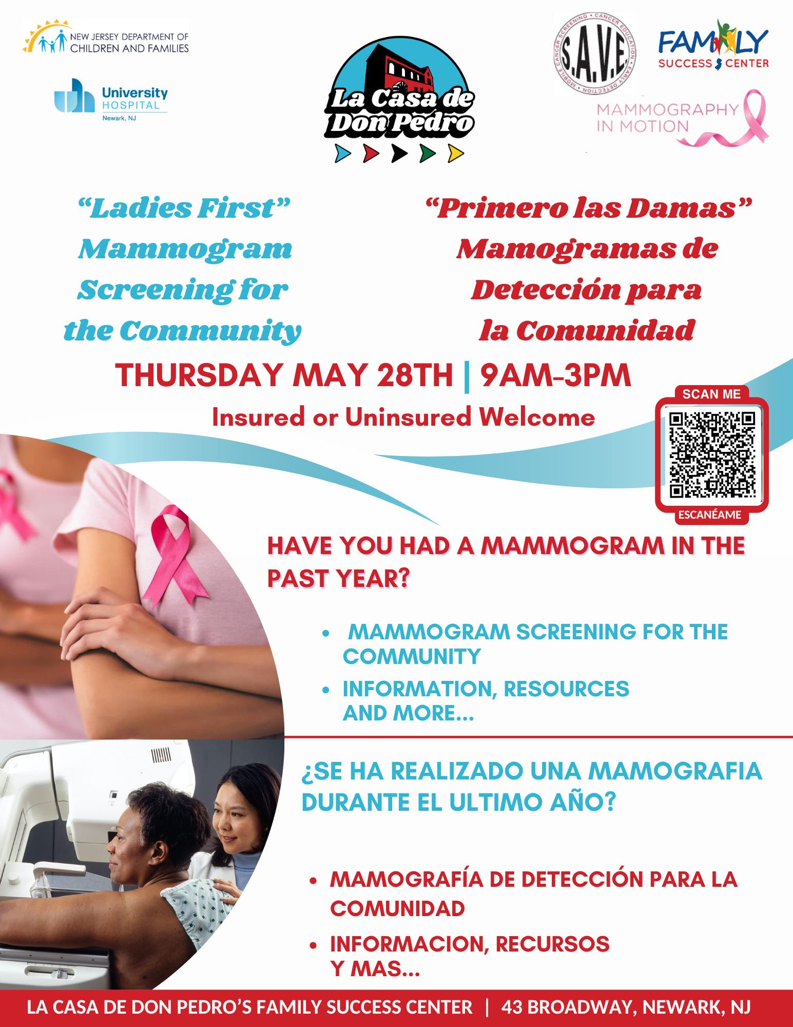"Ladies First" Mammogram Screening For The Community