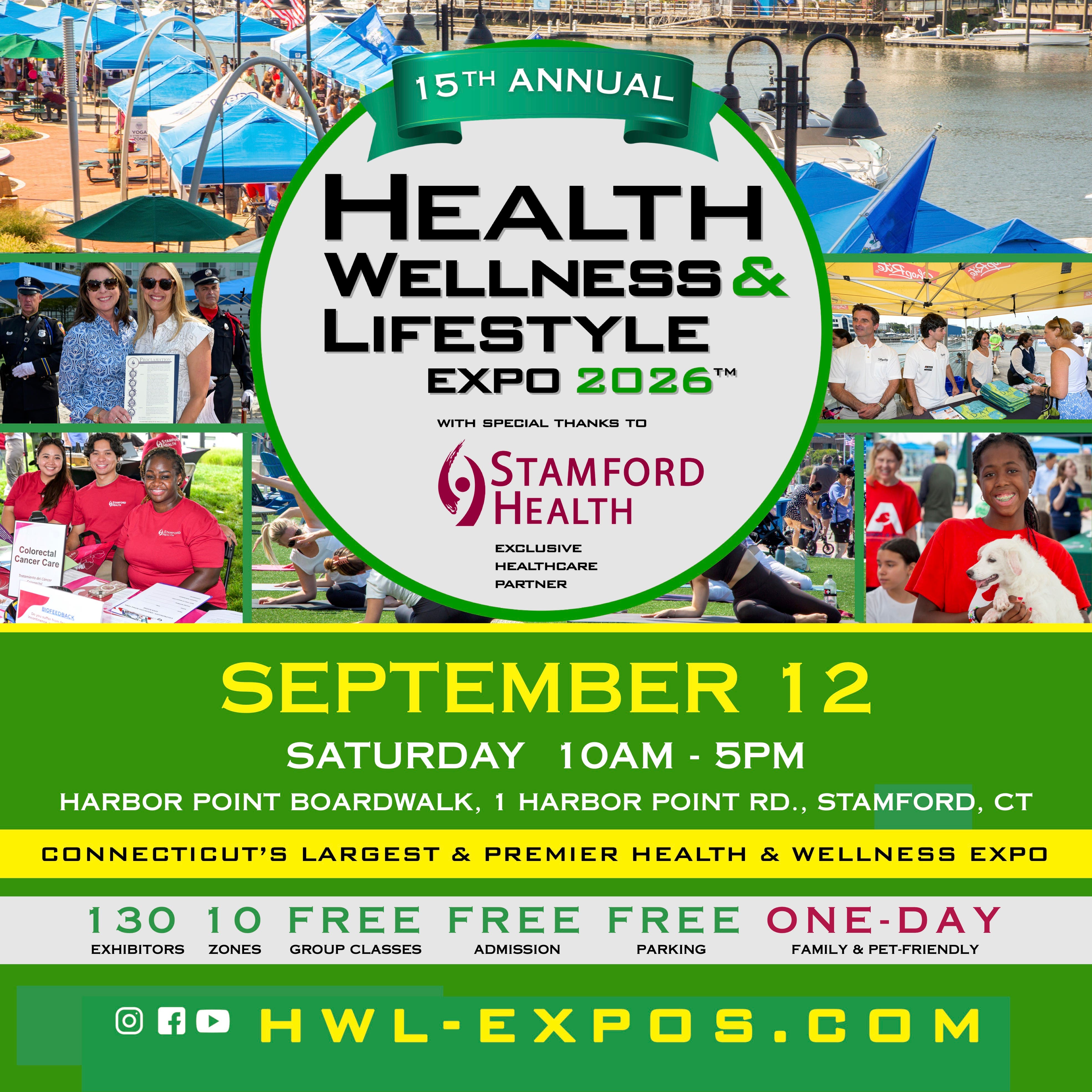 15th Annual Health Wellness & Lifestyle Expo 2026 with special thanks to Stamford Health