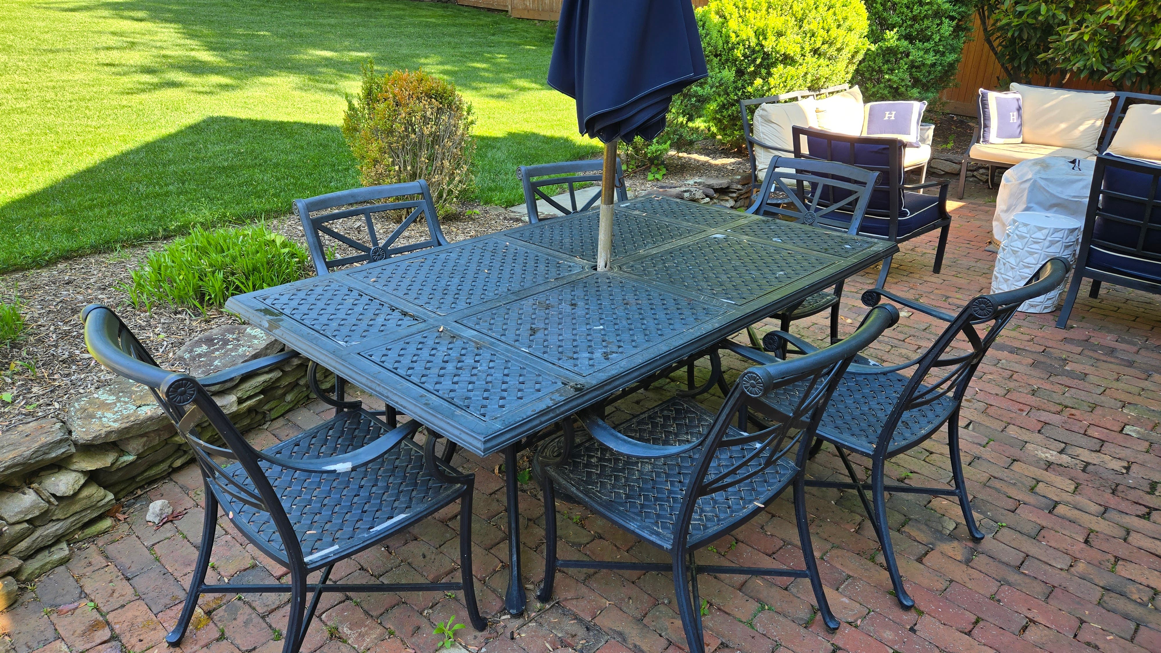 Cast Iron Picnic Table and Chairs