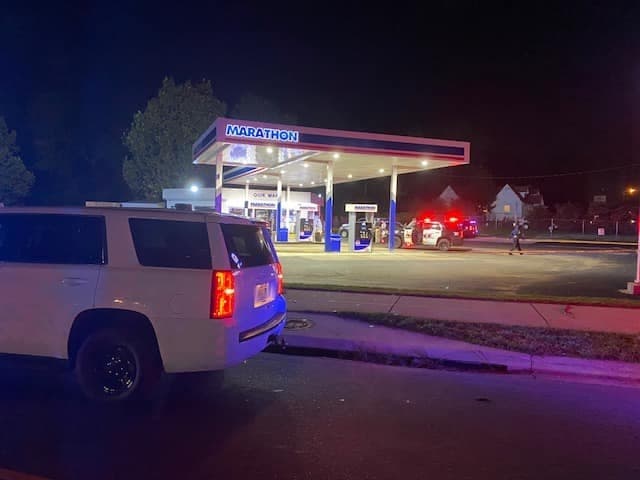 The scene of the fatal shooting near Greensboro Avenue Wednesday