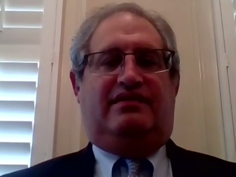 Dr. Ricky Friend speaks to the media via Zoom on Wednesday 