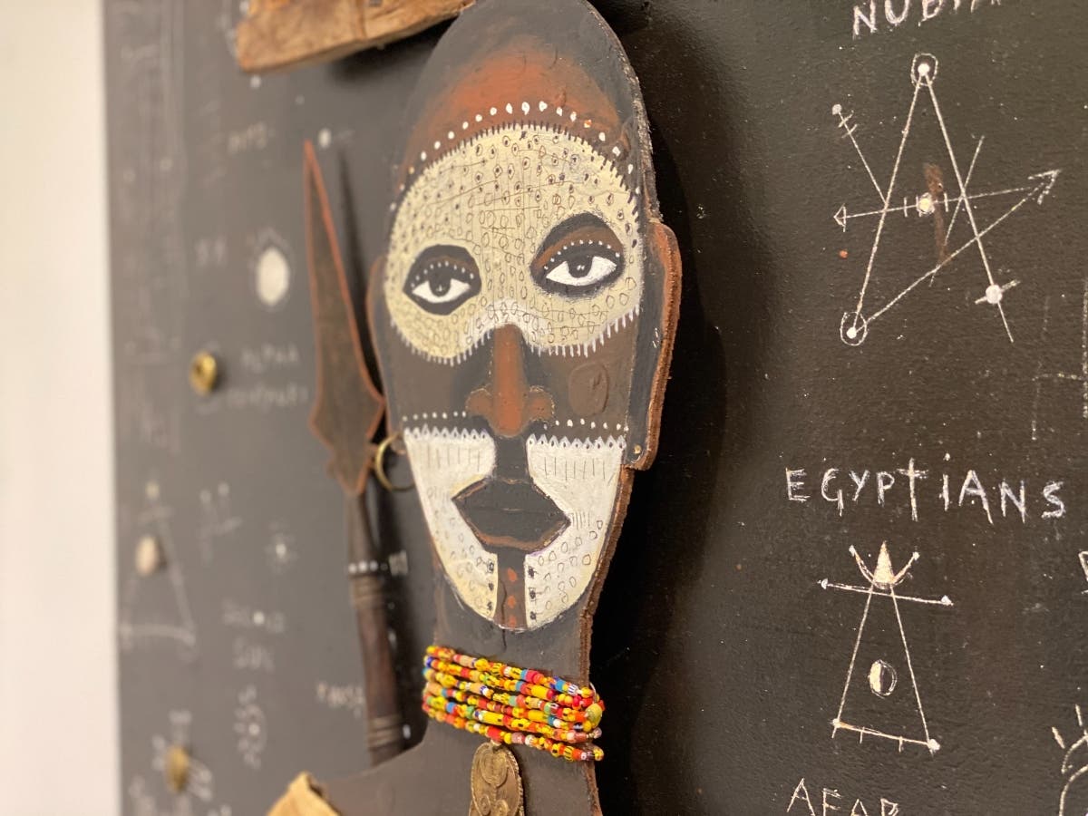 One of the works by Athlone Clarke on display at Kentuck Art Center. 