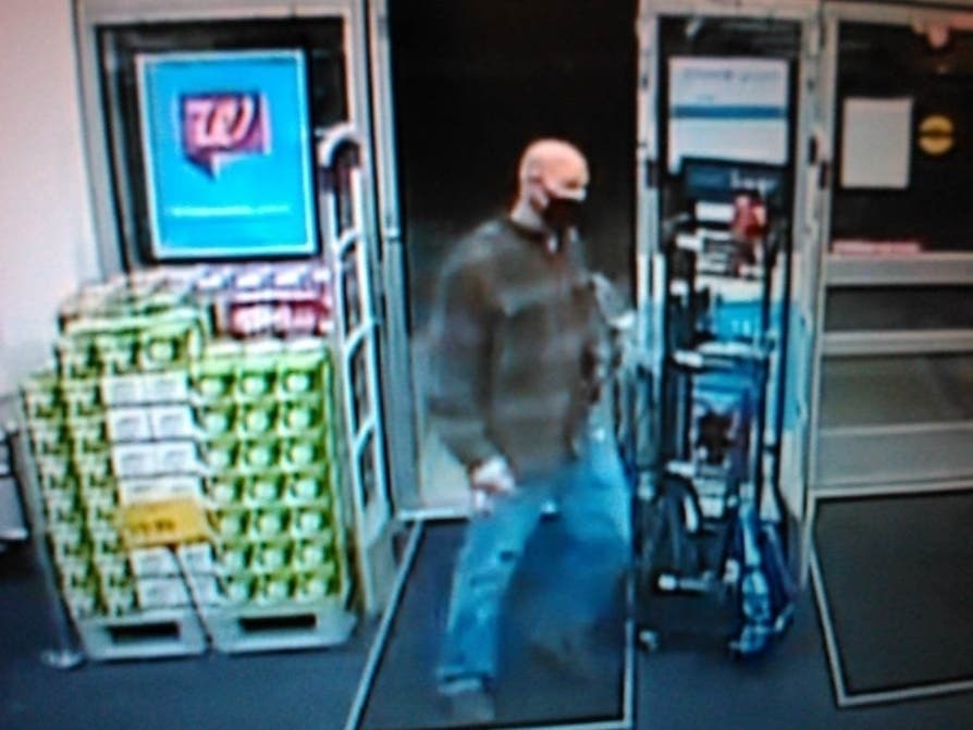 A security camera photo of the suspect at the Walgreen's in Five Points
