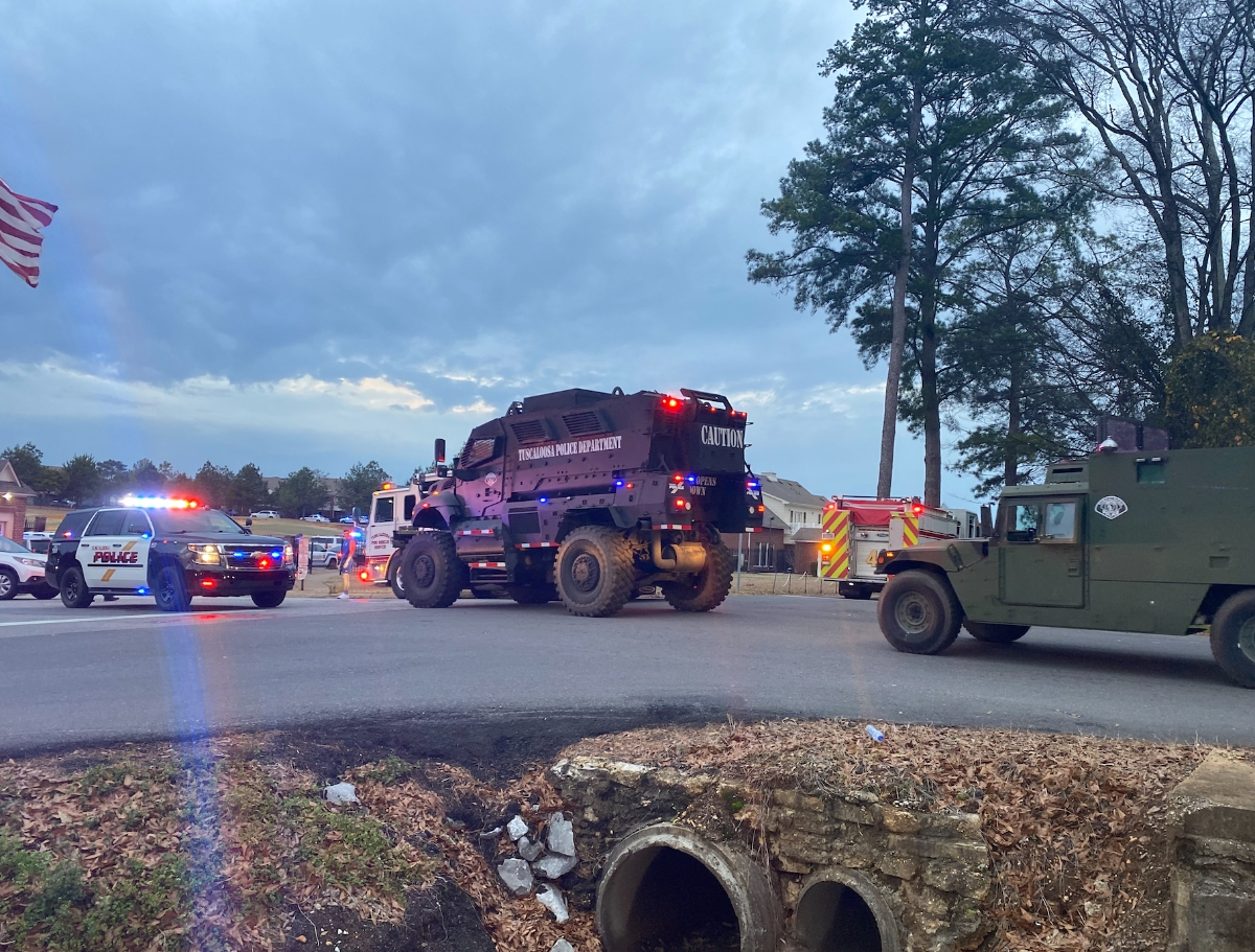 A heavy police presence could be seen at The Links on Monday after two police officers and a suspect were injured in a shooting.