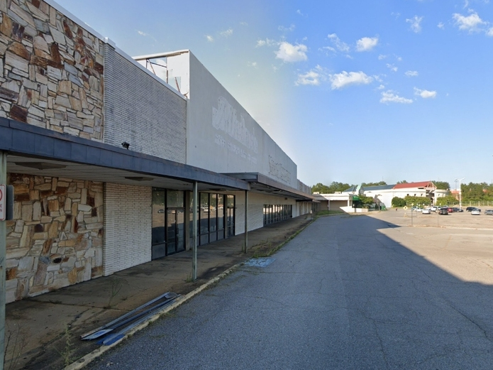 The exterior of the McFarland Mall, which is set to see its demolition begin at 8 a.m. Tuesday. 