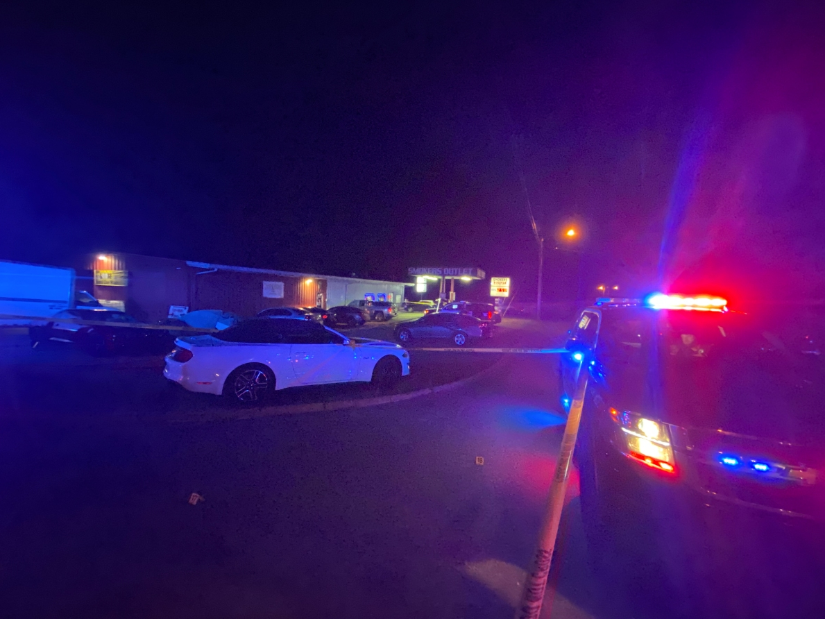 The gas station was cordoned off by Tuscaloosa Police Thursday night after 9 p.m. 