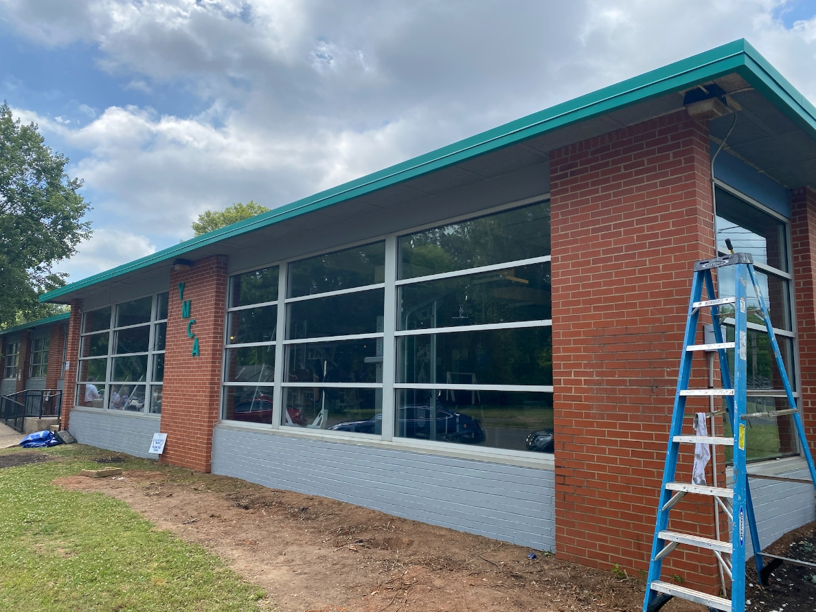 The Benjamin Barnes Branch YMCA on 18th Street is sporting a new look after volunteers painted the exterior