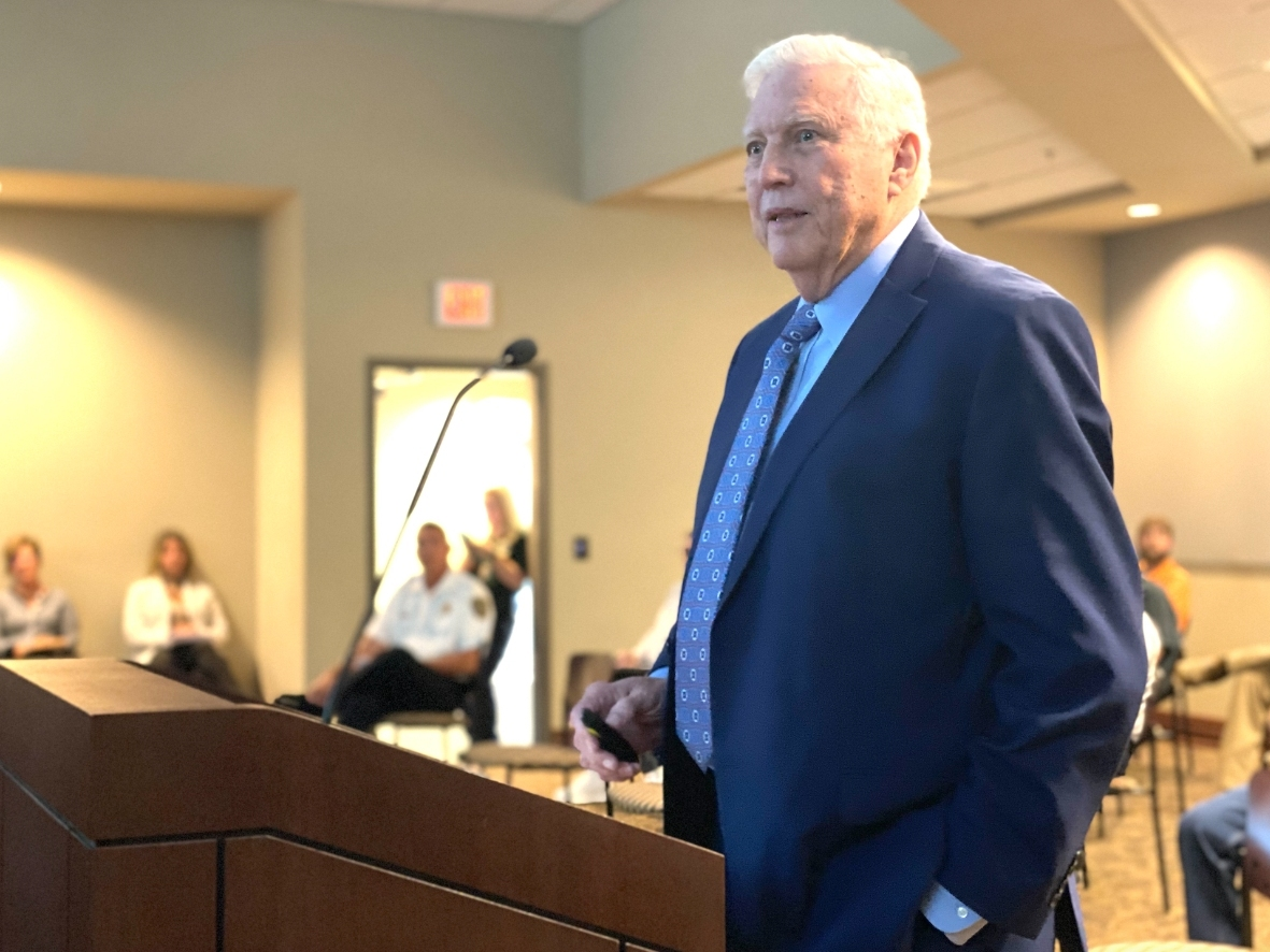 John Myrick presents the results of a feasibility study conducted for the City of Northport as it considers starting its own school system. 