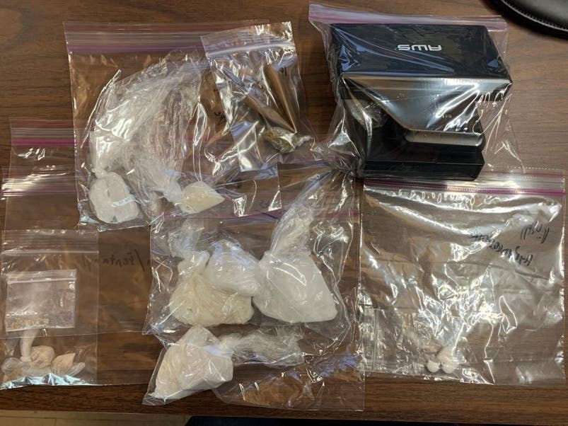 Drugs and other evidence confiscated during Wednesday's search warrant. 