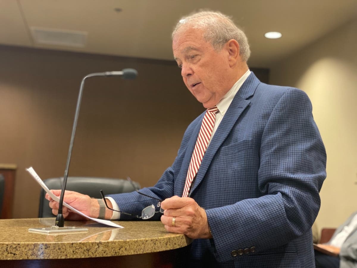 Northport City Attorney Ron Davis during Monday's regular City Council meeting. 