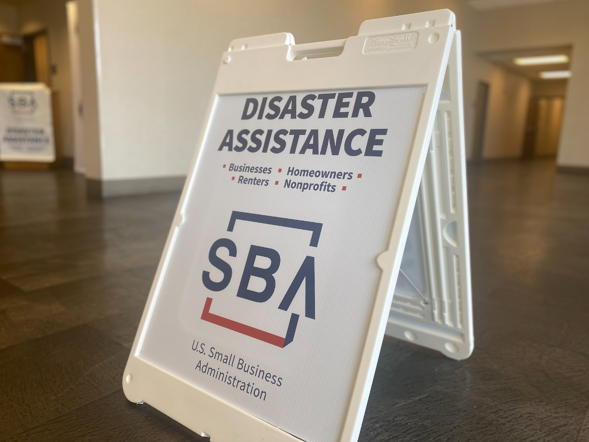 The SBA will be set up at Northport City Hall through next week to help those interested in applying for disaster assistance loans. 