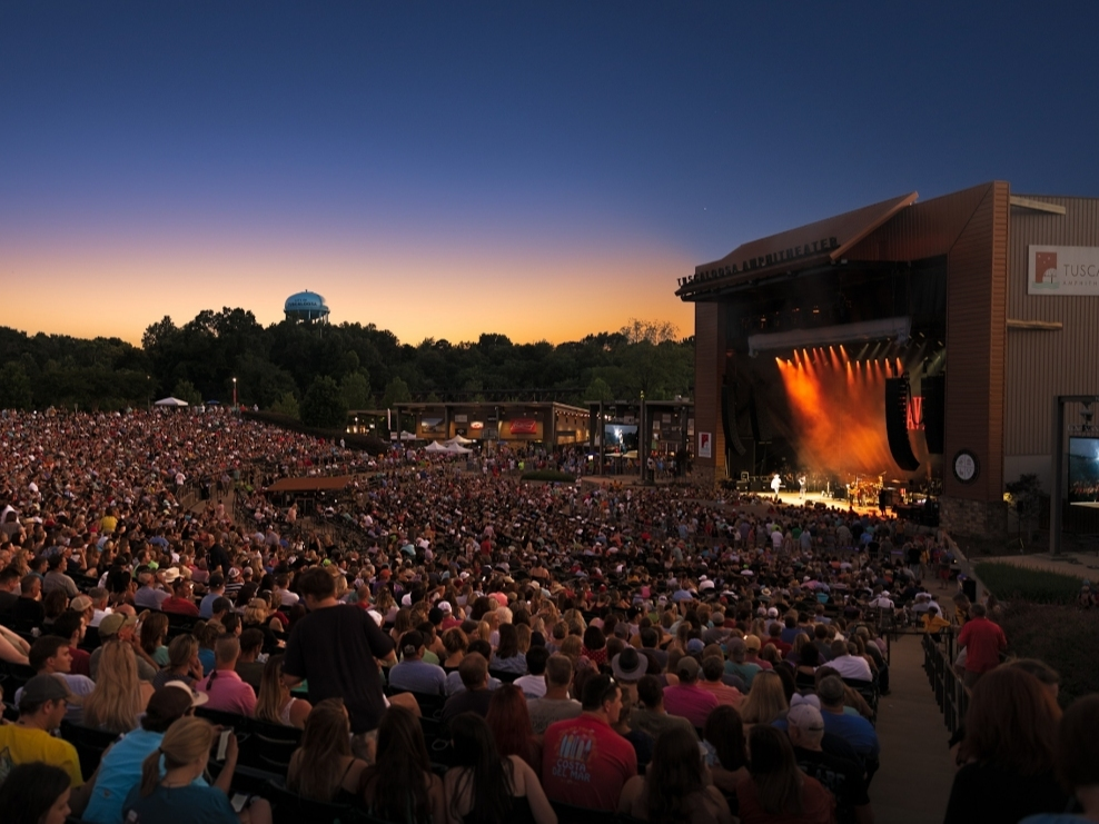 The Tuscaloosa Amphitheater before the coronavirus pandemic 