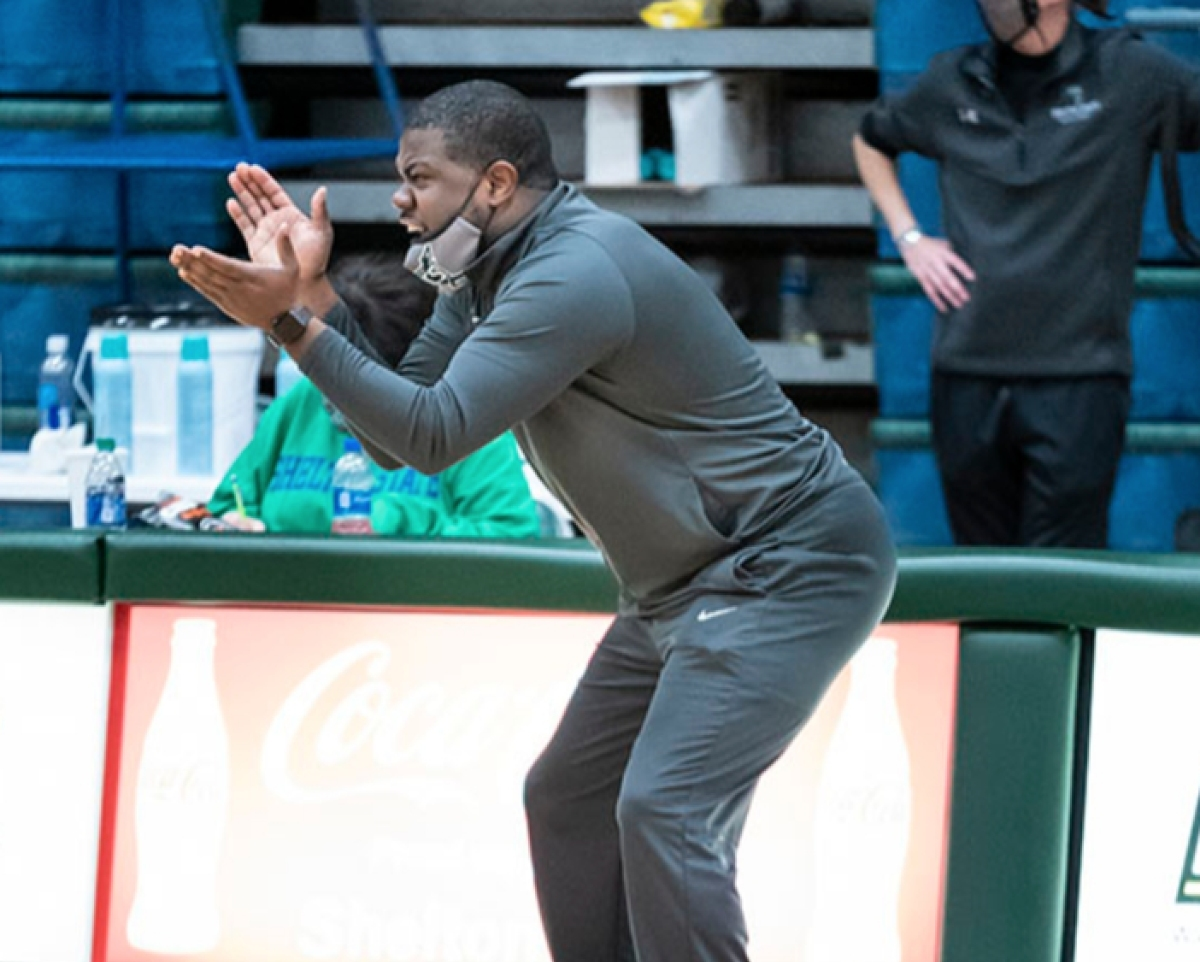SSCC men's basketball coach Joe Eatmon Sr. during the 2021 ACCC Men's Basketball Tournament hosted at Shelton State's Martin Campus. (Shelton State Community College Athletics)
