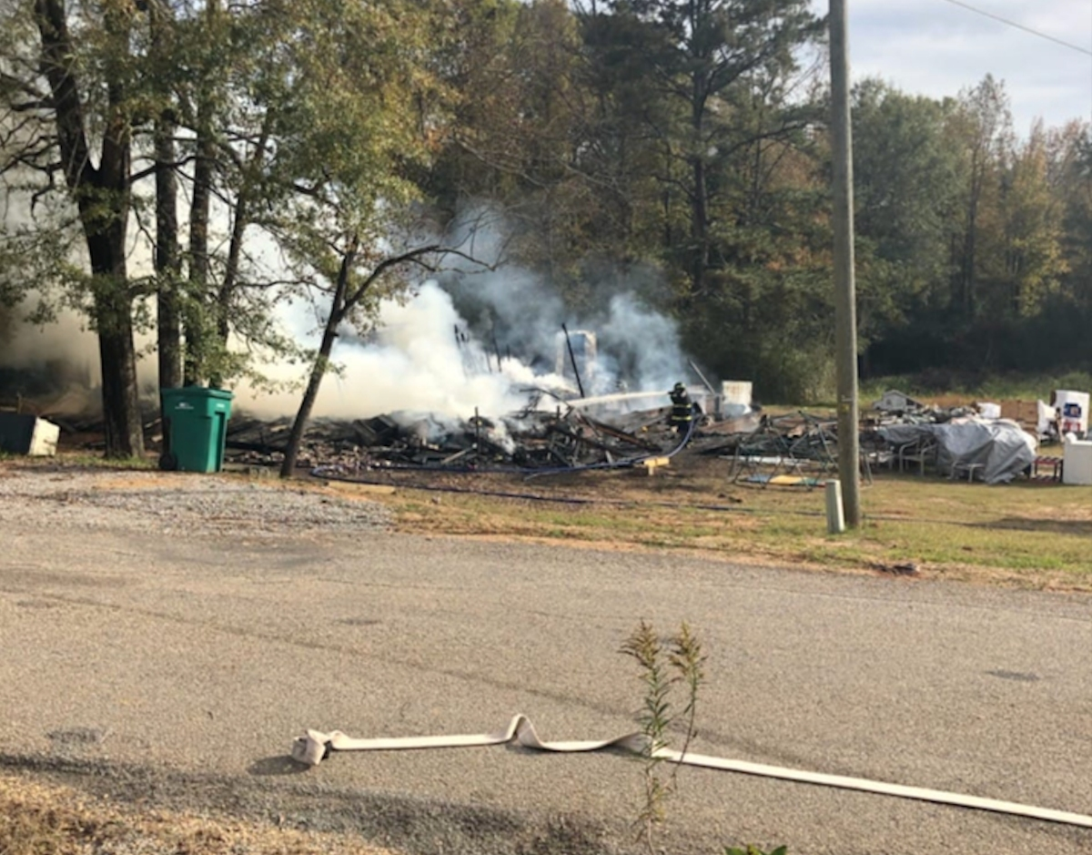 The home was a total loss in the fire on Nov. 9 