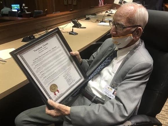 James Barnett was honored for his service to Tuscaloosa County in 2020