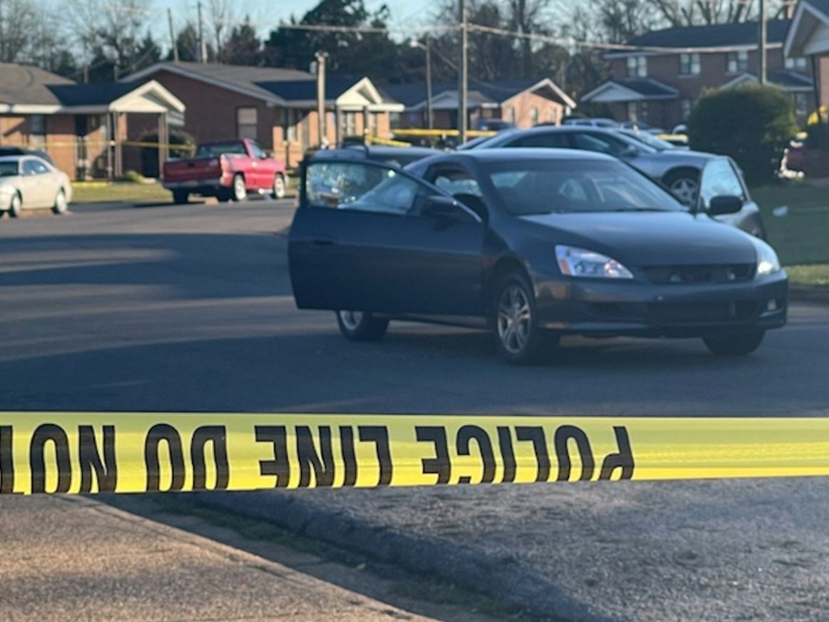 The car David Martin, 16, was sitting in when he was fatally shot earlier this month. 