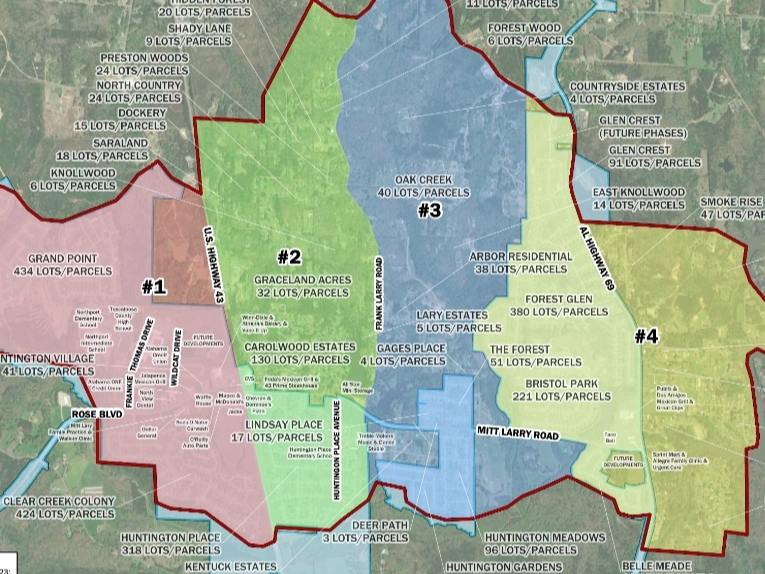 An aerial view of the proposed master plan 