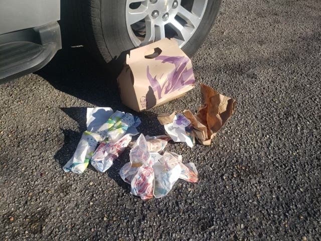 The tacos in question that prompted the bomb scare. 