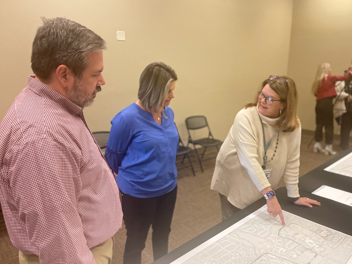 A community interest meeting was held for the pedestrian trail project on Tuesday. 