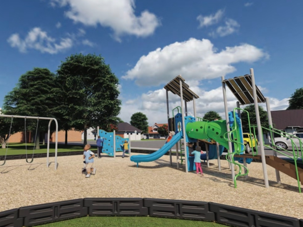 A look at the renderings for the new playground equipment at the park. 