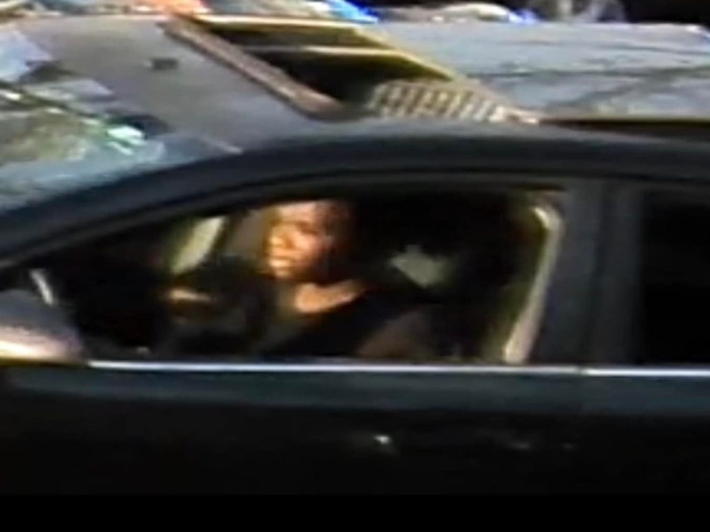 A still photo of the suspect involved in the hit-and-run