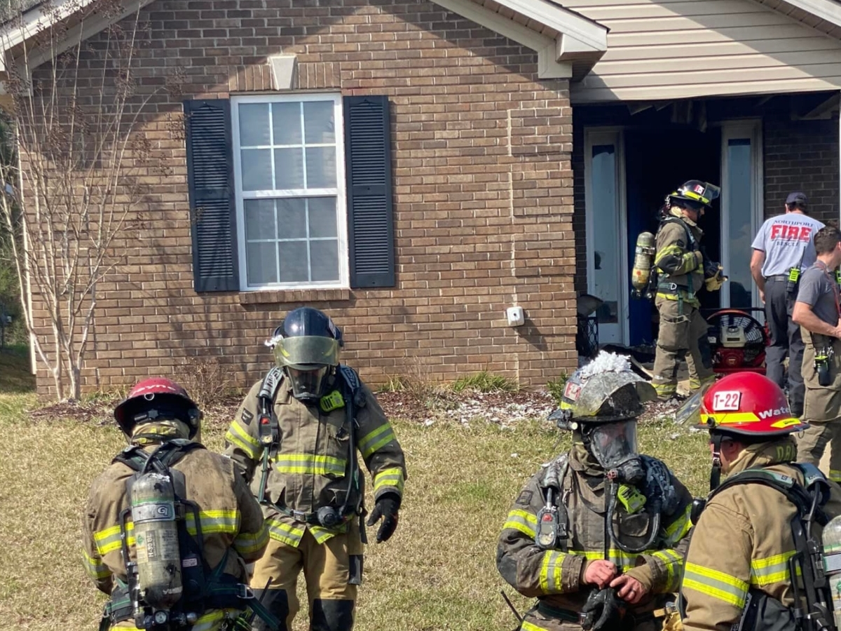 Numerous emergency crews were on the scene of the fire Tuesday afternoon. 