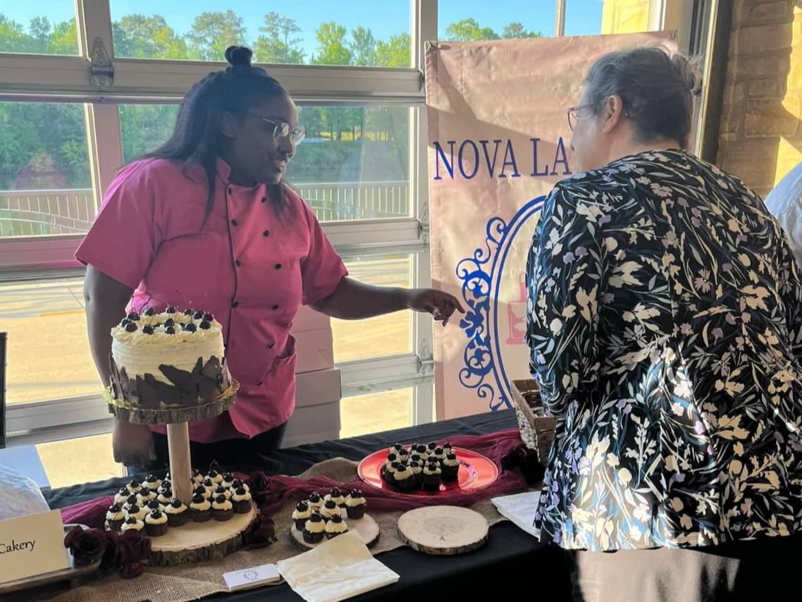 Jasmine K. Warren of Nova La Vega Cakery during the "Death by Chocolate" event